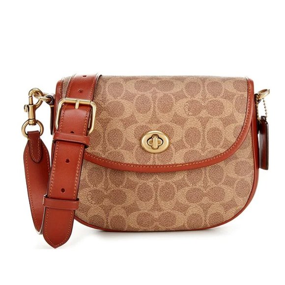 Coach Handbags - NWT Coach Signature Logo Willow Saddle Crossbody Bag w/ Interchangeable Straps